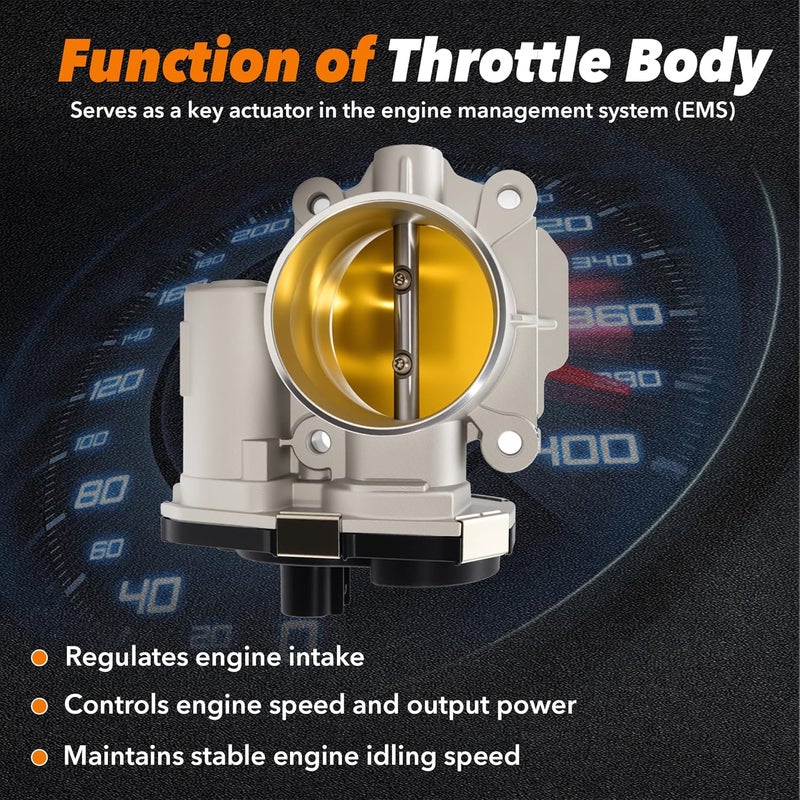 BasaltAuto Electronic Throttle Body 12631186 Compatible for 2008-2011 Chevy Chevrolet Equinox HHR Malibu GMC Terrain Pontiac G6 [2.4L L4] Engine Only - Image 4